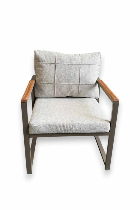 Hanah Home Fatsa Conjunto de Jardín Beige 2+1+1